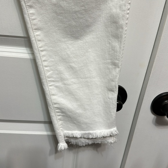 White madewell button fly skinny jeans with raw hem NWT - Picture 3 of 6